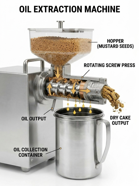 mustard oil machine
